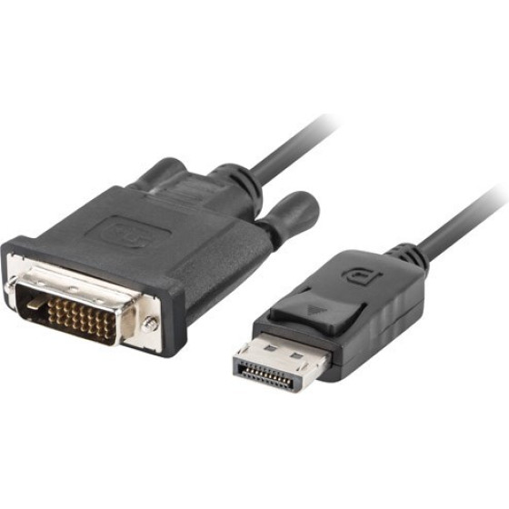 Lanberg Dp Cable (M) V1.2 -  DVI-D (M)(24+1) 3M - (CA-DPDV-10CU-0030-BK)