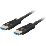 Lanberg Hdmi Cable Hdmi Cable M/M V2.1 10M Optical Aoc Black - (CA-HDMI-30FB-0100-BK)