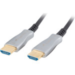 Lanberg Hdmi Cable M/M V2.0 10M Optical Aoc Black - (CA-HDMI-20FB-0100-BK)
