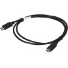 Lanberg Kabel Usb 2.0 1m USB-C M/M Black - (CA-CMCM-10CU-0010-BK)