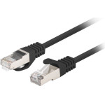 Lanberg Networking Cable Black 1 m Cat6 U/Utp (UTP) - (PCF6-20CC-0100-BK)