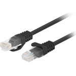 Lanberg Networking Cable Black 2 m Cat6 U/Utp (UTP) - (PCU6-20CC-0200-BK)