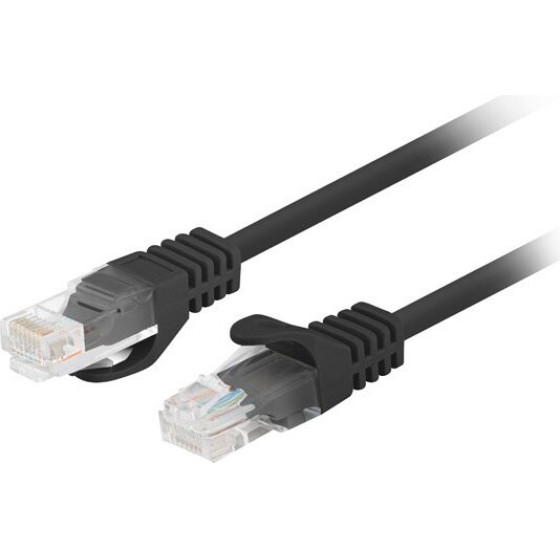 Lanberg Networking Cable Black 2 m Cat6 U/Utp (UTP) - (PCU6-20CC-0200-BK)