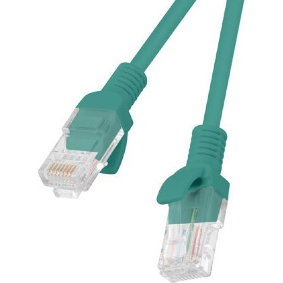 Lanberg Networking Cable Green 0.25 m Cat5e U/Utp (UTP) - (PCU5-20CC-0025-G)