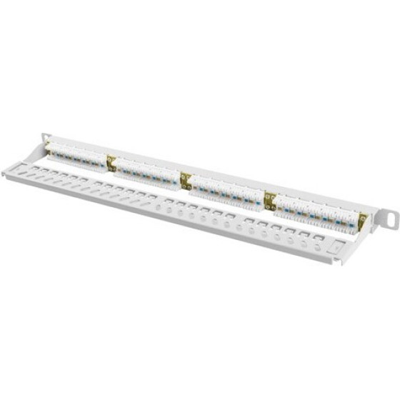 Lanberg Patch Panel 24 Port 0.5U CAT.6 Utp Gray - (PPU6-0024-S)
