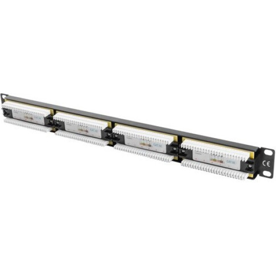 Lanberg Patch Panel 24 Port 1U Cat.5e Utp Black - (PPU5-1024-B)