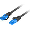 Lanberg Patchcord S/Ftp CAT.6A 2M Black Lszh - (PCF6A-10CC-0200-BK)