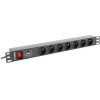 Lanberg Pdu Rack Power Strip (1U,10A,7X 230V,2M) - (PDU-07E-0200-IEC-BK)