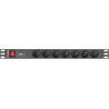 Lanberg Pdu Rack Power Strip (1U,10A,7X 230V,2M) - (PDU-07E-0200-IEC-BK)