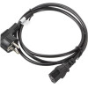 Lanberg Power Cable Black 1.8 m C13 Coupler CEE7/7 - (CA-C13C-11CC-0018-BK)