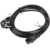 Lanberg Power Cable Black 5 m C13 Coupler CEE7/7 - (CA-C13C-11CC-0050-BK)