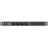Lanberg Power Distribution Unit (PDU) 4 Ac outlet(s) 1U Black - (PDU-04E04I-0200-BK)