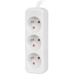 Lanberg Power Strip 1.5M BLACK, 3X 230V Pl - (PS0-03E-0150-W)