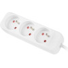 Lanberg Power Strip 1.5M BLACK, 3X 230V Pl - (PS0-03E-0150-W)