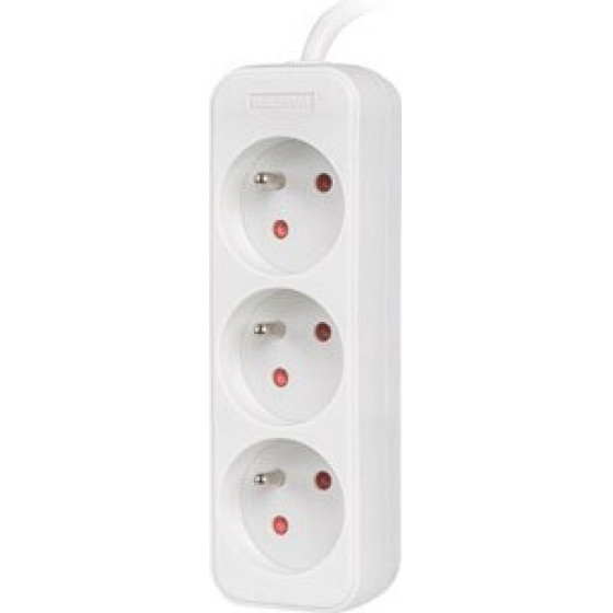 Lanberg Power Strip 1.5M BLACK, 3X 230V Pl - (PS0-03E-0150-W)