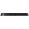 Lanberg Power Strip Pdu Rack 19'' (1U, 16A, 7X Shuko, 2m) - (PDU-PRO-07F-0200-BK)