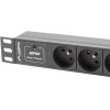 Lanberg Power Strip Rack 10'' (1U, 10A, 3X 230V PL) - (PDU-03E-0200-IEC-BK)