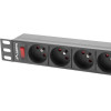 Lanberg Power Strip Rack 19'' (1U, 16A, 9X 230V PL) - (PDU-09E-0300-BK)