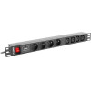 Lanberg Power Strip Rack Pdu (1u,10a,8x 230v,2m) - (PDU-04E04I-0200-IEC-BK)