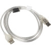 Lanberg Usb Cable 1.8 m Usb 2.0 Usb A Transparent - (CA-USBE-12CC-0018-TR)