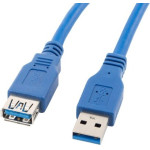 Lanberg Usb Cable 1.8 m Usb 3.0 Usb A Blue - (CA-US3E-10CC-0018-B)
