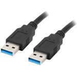 Lanberg Usb Cable 1m 3.0 Usb A Black - (CA-USBA-30CU-0010-BK)