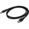 Lanberg Usb Cable 1m 3.0 Usb A Black - (CA-USBA-30CU-0010-BK)