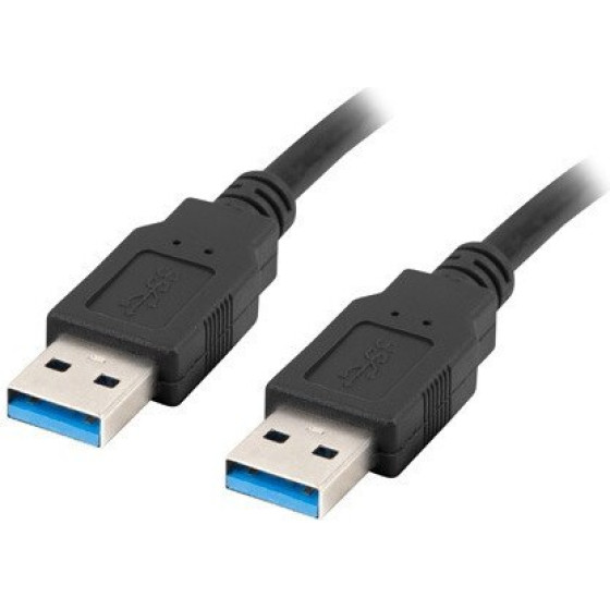 Lanberg Usb Cable 1m 3.0 Usb A Black - (CA-USBA-30CU-0010-BK)