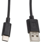 Lanberg Usb Cable 2.0 TYPE-C(M)-Am 1M, Black - (CA-USBO-10CC-0010-BK)