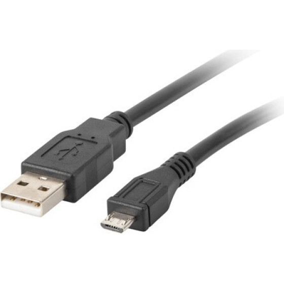 Lanberg Usb Cable Usb 2.0 1 m Micro-Usb B Usb A Black - (CA-USBM-10CC-0010-BK)