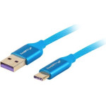 Lanberg Usb Cable Usb 2.0 1 m Usb A Usb C Blue - (CA-USBO-21CU-0010-BL)
