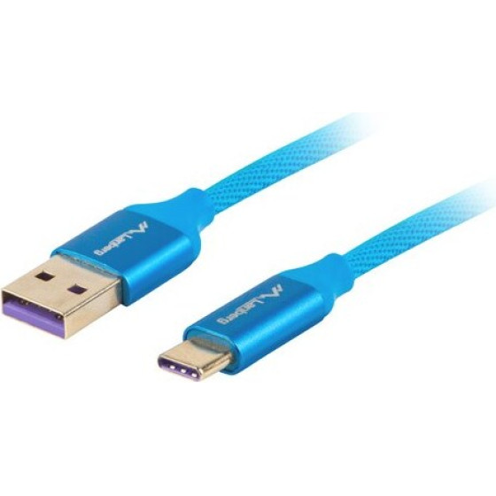 Lanberg Usb Cable Usb 2.0 1 m Usb A Usb C Blue - (CA-USBO-21CU-0010-BL)