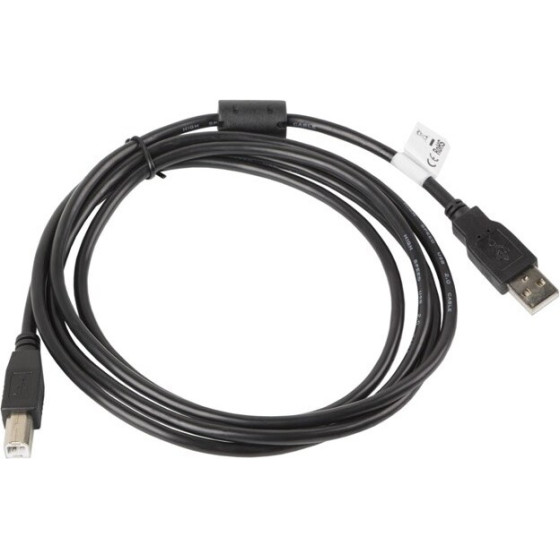 Lanberg Usb Cable Usb 2.0 1.8 m Usb B Black - (CA-USBA-11CC-0018-BK)