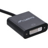Lanberg Video Cable Adapter 0.1 m Displayport DVI-D Black - (AD-0007-BK)