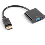 Lanberg Video Cable Adapter 0.2 m Vga (D-Sub) Displayport Black - (AD-0002-BK)