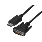 Lanberg Video Cable Adapter 1 m Displayport DVI-D Black - (CA-DPDV-10CU-0010-BK)