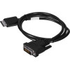 Lanberg Video Cable Adapter 1 m Displayport DVI-D Black - (CA-DPDV-10CU-0010-BK)