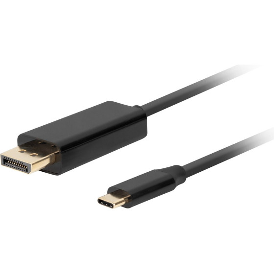 Lanberg Video Cable Adapter 3 m Usb Type-C Displayport Black - (CA-CMDP-10CU-0030-BK)