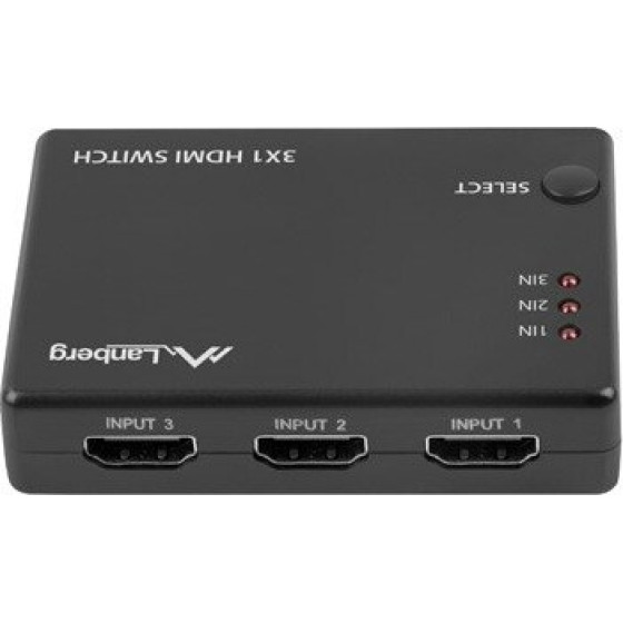 Lanberg Video Switch 3X Hdmi + Micro Usb Port - (SWV-HDMI-0003)