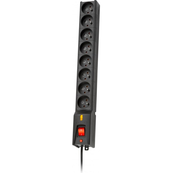 Lestar 1966004062 Power Extension 5 m 230 Ac outlet(s) Indoor Black - (Lx 810 5m czarna)