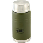 M-Tac Food Thermos With Foldable Stainless Steel spoon, 750 ml, Olive Green - (UN-R02-750A)