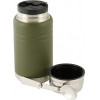 M-Tac Food Thermos With Foldable Stainless Steel spoon, 750 ml, Olive Green - (UN-R02-750A)