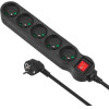 Maclean Power Extension 5 m 5 Ac outlet(s) Indoor Black - (MCE185)