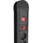 Maclean Power strip, 10 Outlet Extension cord, 2 switches, Protection And Overload indication, 3680W, - (MCE10)