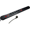 Maclean Power strip, 10 Outlet Extension cord, 2 switches, Protection And Overload indication, 3680W, - (MCE10)