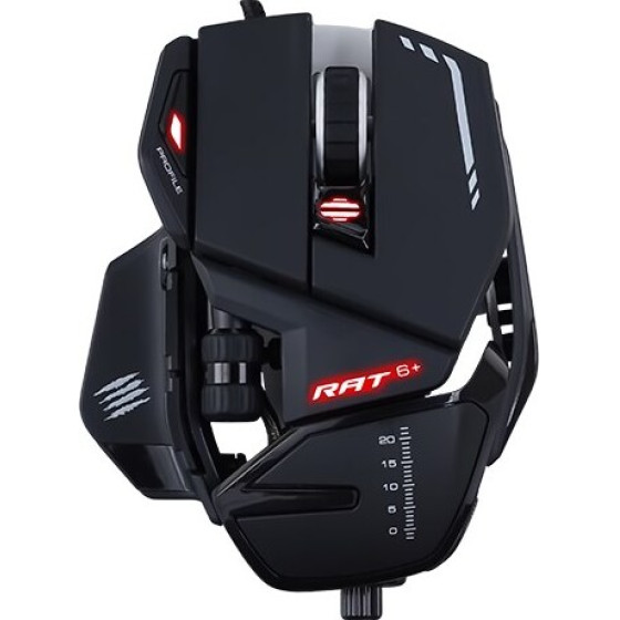 Madcatz Mad Catz R.A.T. 6+ Mouse Right-Hand Usb Type-A Optical 12000 Dpi - (MR04DCINBL000-0)