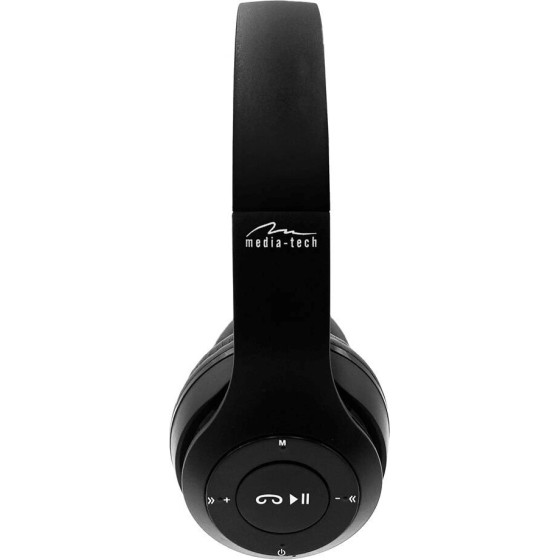 Media Tech MEDIA-Tech Epsilion Bt Wireless Headphones Bluetooth 4.2 Microphone Radio Fm Black - (MT3591)