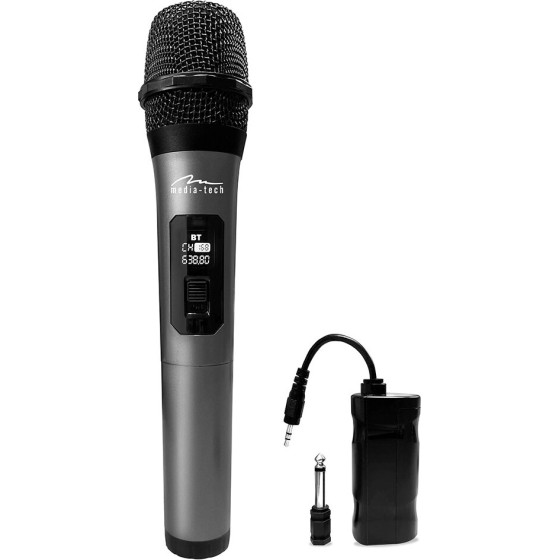 Media Tech Wireless Microphone For Speakers Karaoke Mic Hero Wireless MT398. - (MT398)