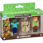 P.M.I. Kids World Minecraft 3D Erasers - 3 Pack VER.C - (MC4021C)