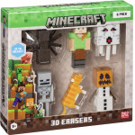 P.M.I. Kids World Minecraft 3D Erasers - 6 Pack Deluxe Box VER.B - (MC4060B)